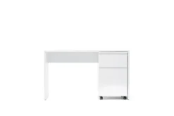 Schreibtisch 130 x 75 cm weiß matt