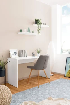 Schreibtisch 130 x 75 cm weiß matt