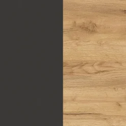 Schreibtisch PODIUM Graphit/ Navarra Eiche