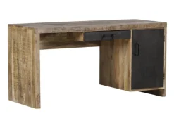 Schreibtisch WAREHOUSE braun/ grau