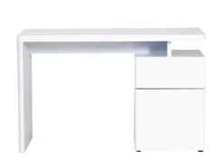 Schreibtisch Weiß Hochglanz ca. 120 x 76 x 55 cm