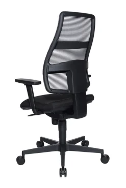 Schreibtischstuhl OTTAWA 48 x 48 cm Stoffbezug schwarz