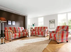 SCHRÖNO Sofa 2-Sitzer SYDNEY Stoffbezug kariert