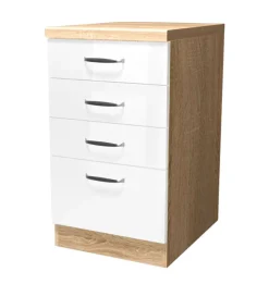 QUARTIER Schubladenschrank LUKE Sonoma Eiche /weiß