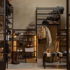 Schuhregal FERRO 85 x 40 cm schwarz