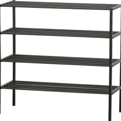 Schuhregal FERRO 85 x 40 cm schwarz