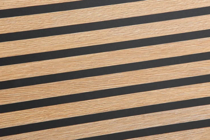 Schuhschrank HANK schwarz/Akustikpaneel Optik