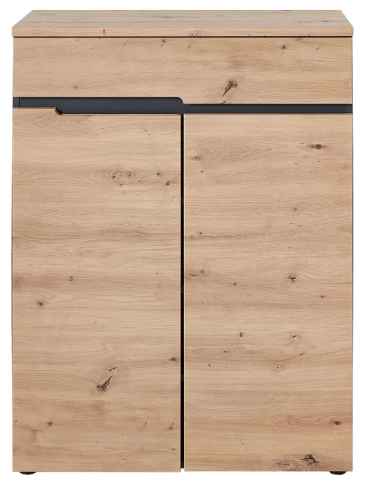 Schuhschrank MEMPHIS 80 x 107 cm Artisan Eiche/ Graphitgrau