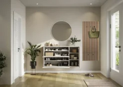 Schuhschrank MINEO 137 x 78 cm kaschmir-grau