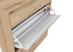 Schuhschrank PERADO 94 x 100 cm braun-Eiche Evoke Dekor