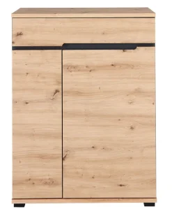 Schuhschrank SEDEO 80 x 106 cm Artisan Eiche naturfarbig