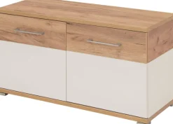 Schuhschrank THEO 96 x 51 cm Weiß/ Navarra Eiche NB