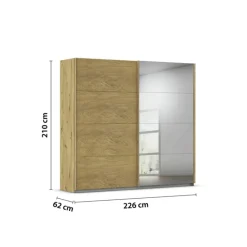 Schwebetürenschrank CAMBRIDGE braun