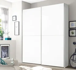 QUARTIER Schwebetürenschrank CHANCE 170 x 195 x 59 cm Nachbildung weiß