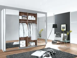 QUARTIER Schwebetürenschrank PANORAMA 316 x 230 cm weiß