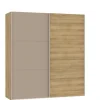 QUARTIER Schwebetürenschrank SLIDELINE 202,8 x 220 cm braun