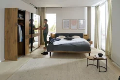 QUARTIER Schwebetürenschrank TRATTINO braun