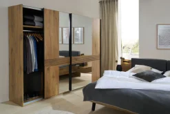 QUARTIER Schwebetürenschrank TRATTINO braun