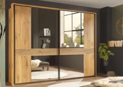 QUARTIER Schwebetürenschrank TRATTINO braun