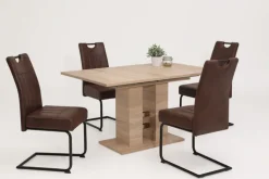 QUARTIER Schwingstuhl BETTY braun/schwarz