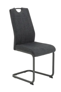 Schwingstuhl BRITTA 2er Set - anthrazit