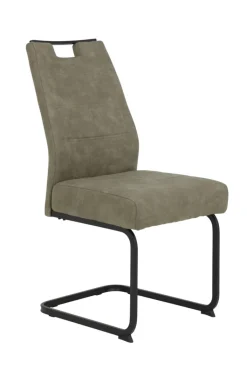 Schwingstuhl KERSTIN schlamm/Gestell schwarz