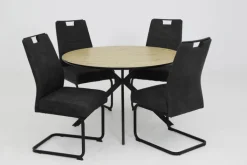 Schwingstuhl KERSTIN schlamm/Gestell schwarz