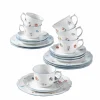 Seltmann Weiden Kaffeeservice SONATE NOSTALGIE 18-teilig Weiß mit Streublumendekor