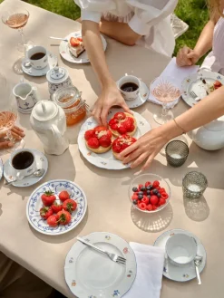 Seltmann Weiden Kaffeeservice SONATE NOSTALGIE 18-teilig Weiß mit Streublumendekor