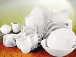 Seltmann Weiden Kaffee-Untertasse RONDO LIANE 6er Set weiß