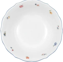 Seltmann Weiden Schale / Schüssel Ø 24 cm SONATE NOSTALGIE Weiß mit Streublumendekor