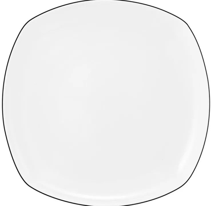 Seltmann Weiden Speiseteller LIDO 6er Set 26 cm schwarz/weiß