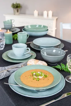 Seltmann Weiden Suppenteller BEAT COLOR GLAZE 6er Set salbeigrün