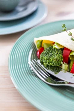 Seltmann Weiden Tafelservice BEAT COLOR GLAZE 12-teilig salbeigrün