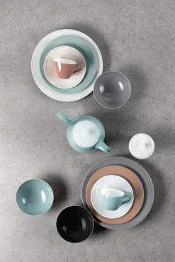 Seltmann Weiden Untertasse FASHION GLAMOROUS 16 cm Porzellan schwarz/weiß