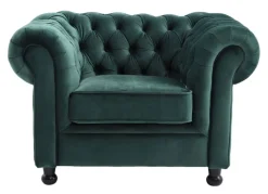 QUARTIER Sessel LONDON Samt grün
