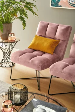 QUARTIER Sessel MATCH Stoffbezug rosa