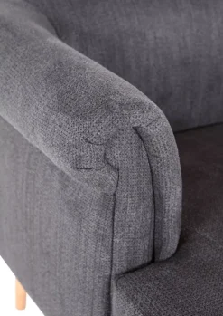 QUARTIER Sessel OLSEN Stoffbezug grau