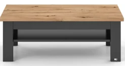 set one by Musterring Couchtisch YORK 65 anthrazit /Eiche Artisan