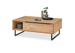 set one by Musterring Couchtisch Jackson 110 x 40 cm Eiche furniert/Eiche Nachbildung