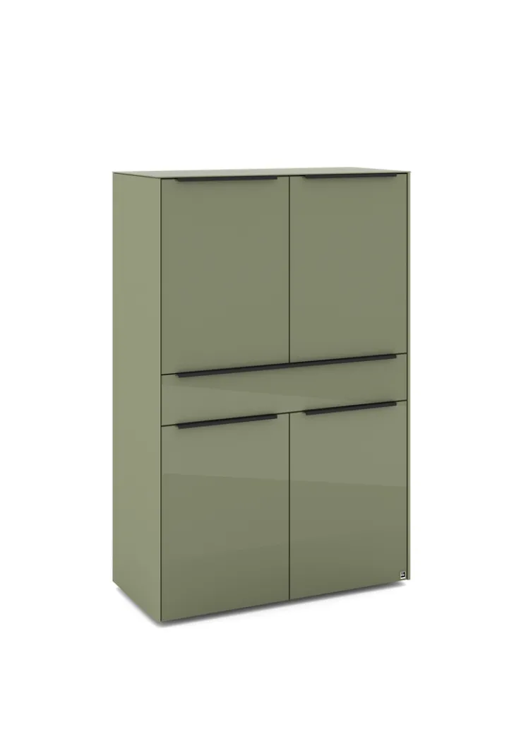 set one by Musterring Highboard RENO 92x140 cm olivgrün