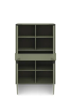 set one by Musterring Highboard RENO 92x140 cm olivgrün