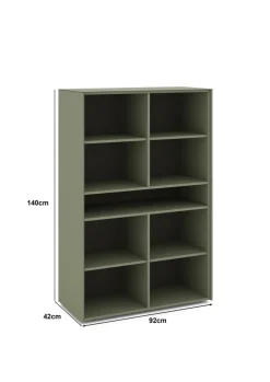 set one by Musterring Highboard RENO 92x140 cm olivgrün