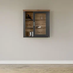 set one by Musterring Hängeschrank YORK 21 anthrazit /Eiche Artisan