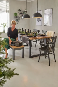 set one by Musterring Sitzbank YORK 61 anthrazit /Eiche Artisan