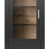 set one by Musterring Vitrine YORK 01 anthrazit /Eiche Artisan