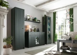 Sideboard ASCOT 130 x 86 cm grün/goldfarbig