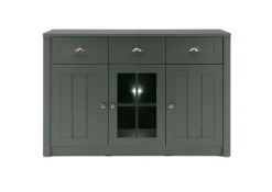 Sideboard ASCOT 130 x 86 cm grün/goldfarbig