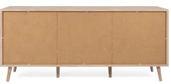 Sideboard BALI 150 x 71 cm Sonoma Eiche/ Rafia Geflecht