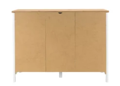 Sideboard BERGEN 120 x 90 cm weiß/Artisan Oak-Dekor